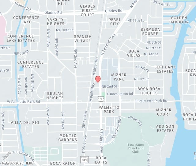 Location Map: 255 N Federal Hwy Boca Raton, Florida 33432